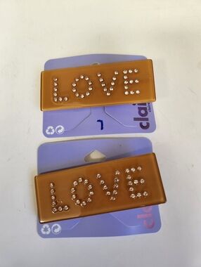 Claire's LOVE Hair Barrettes